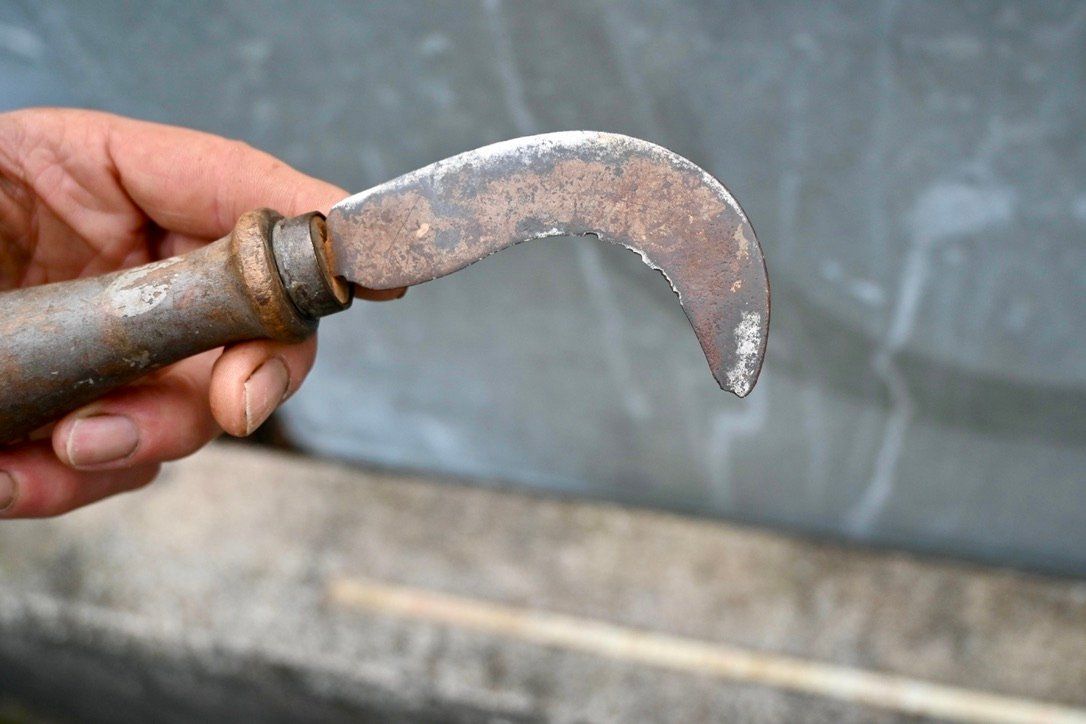 Alle Werkzeuge: ANTIKE Handsichel Länge ca. 20.5cm – Gebraucht aus Pfaffhausen von mono_rec 7