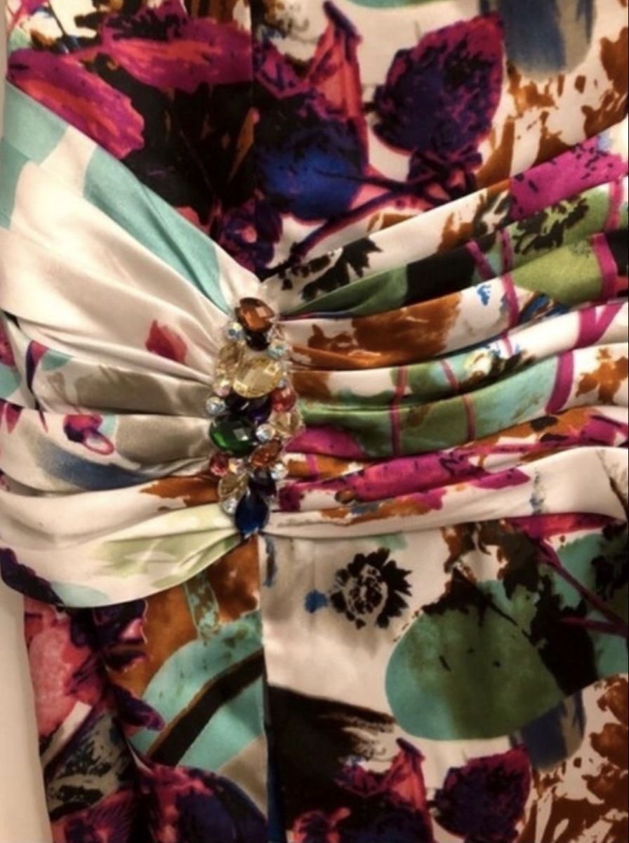 Vestiti: Floral Maxi Dress, Strapless, Side Split, Size XS – Usato da Aarau venduto da eli_bq7m 2