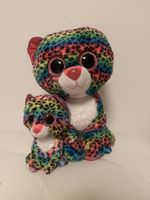 Rainbow Leopard Plush Toys - Big & Small