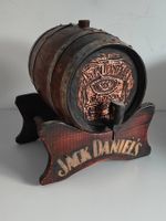 Jack Daniel's Dekofass Holz - Zapfhahn + Ständer - Vintage
