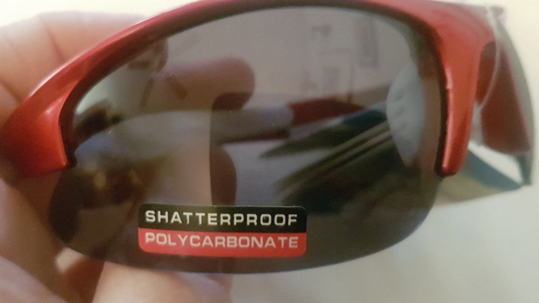 Occhiali & Lenti: Rote Sport-Sonnenbrille 'Modern Optik' – Nuovo (secondo la descrizione) da Oberengstringen venduto da Sheera7 3