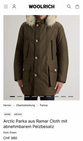 Original Woolrich Arctic Parka – Luxus Winterjacke – Gr. M