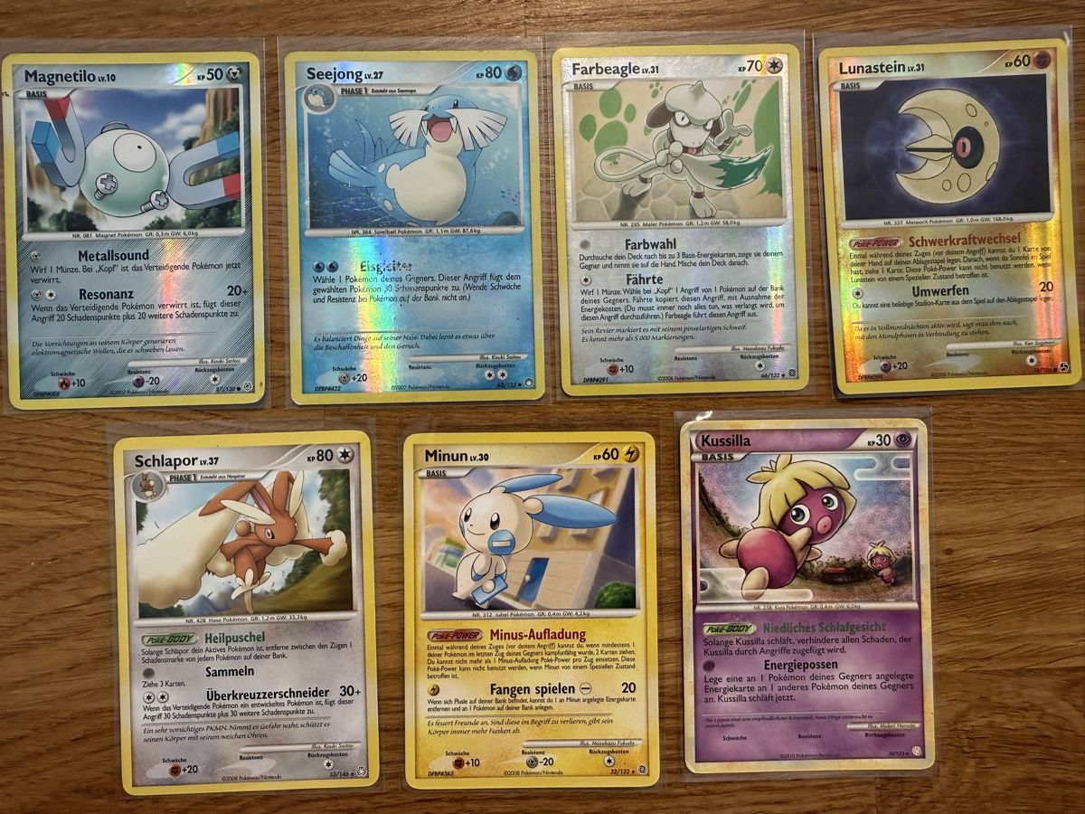 Pokémon Cartes à collectionner: 7 Deutsche Pokemon Karten 2007-2010 – D'occasion à Amriswil par sim_nlb6