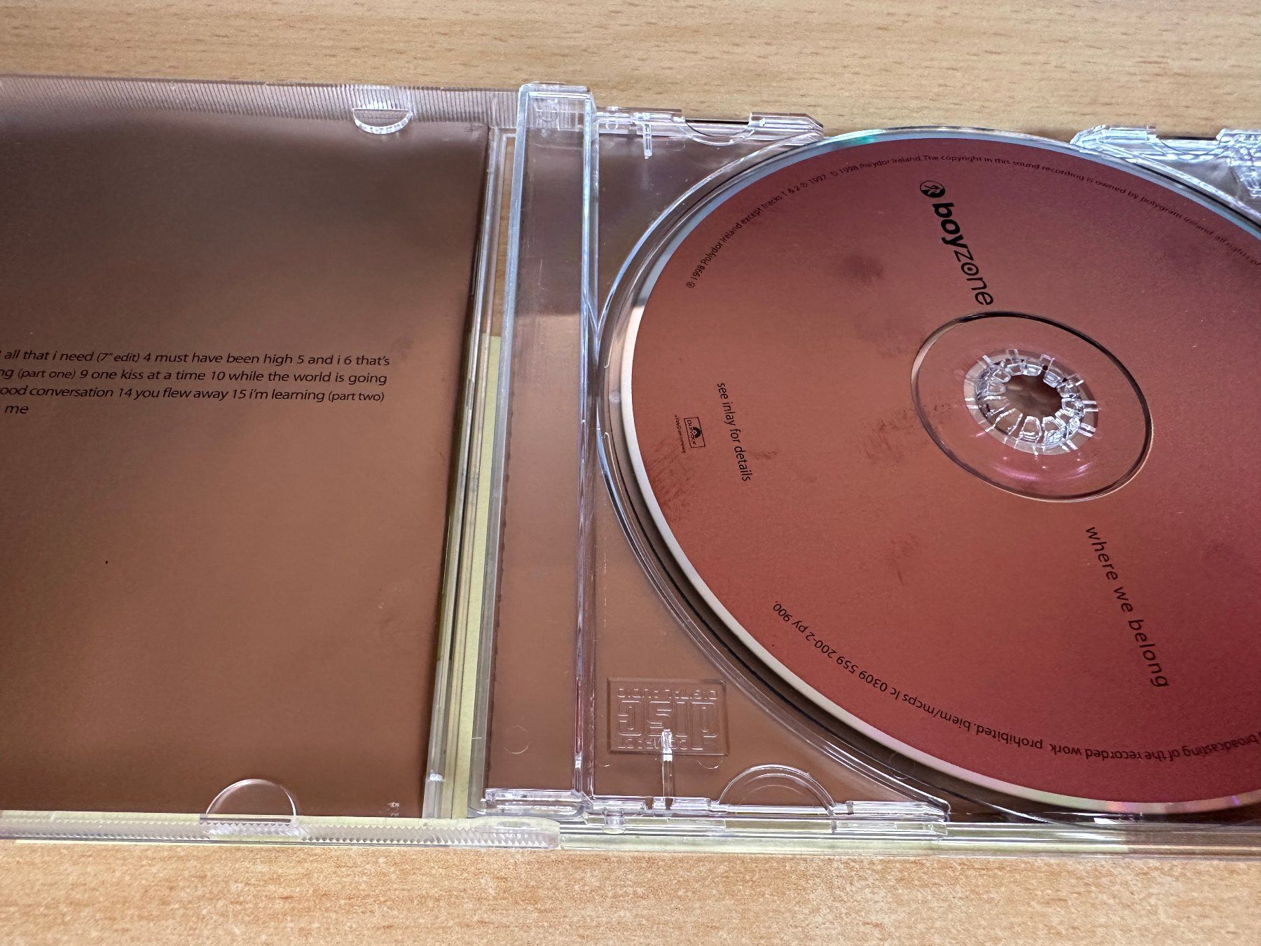 CD: Boyzone – Where We Belong – Usato da Rikon im Tösstal venduto da Alpenmutz 2
