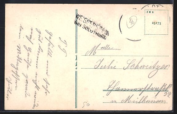 Cartoline postali: Weissenstein / SO, Ansicht vom Kurhaus – Usato da Berlin venduto da bartko-reher 1