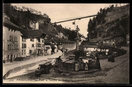 Fribourg, Le pont et l'entrée du Gotter