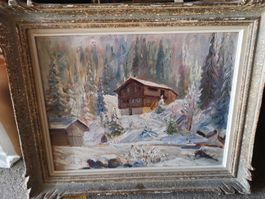 Öl Gemälde 1945