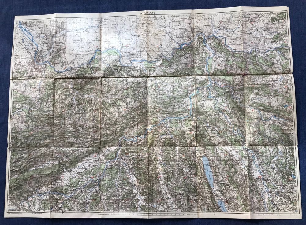 5 Topogr.Karten: Zürich + Aarau je 1936+1948,  Luzern 1944 7