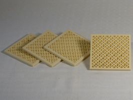 4er Set retro Untersetzer