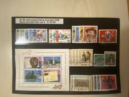 Jahresserie gestempelt 1990