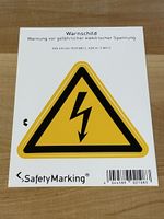 Sticker / Aufkleber / Warnhinweis elektrische Spannung