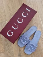 Gucci Badeschuhe Gr. 38, Flieder, Sommer-Look, Neuwertig
