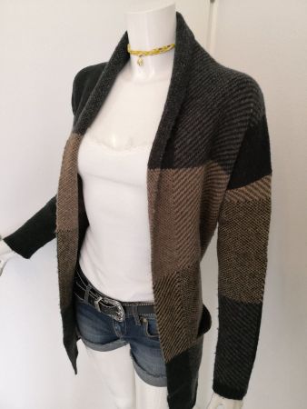 🤩MANGO MOHAIR-JACKE SCHWARZ-BRAUN KARIERT & MISSONI P.