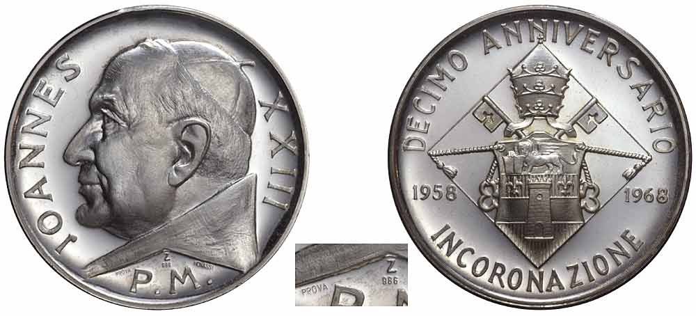 Medaglie: Rom, Silbermedaille 1968, Prova – Usato da Chiasso venduto da Novamarketing