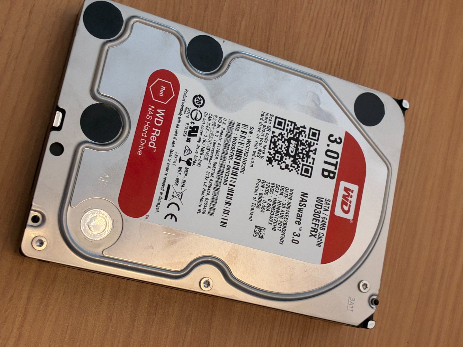 Western Digital Harddisks: HDD WD RED WD30EFRX 3.0 TB – Gebraucht aus Pompaples von Djplaya