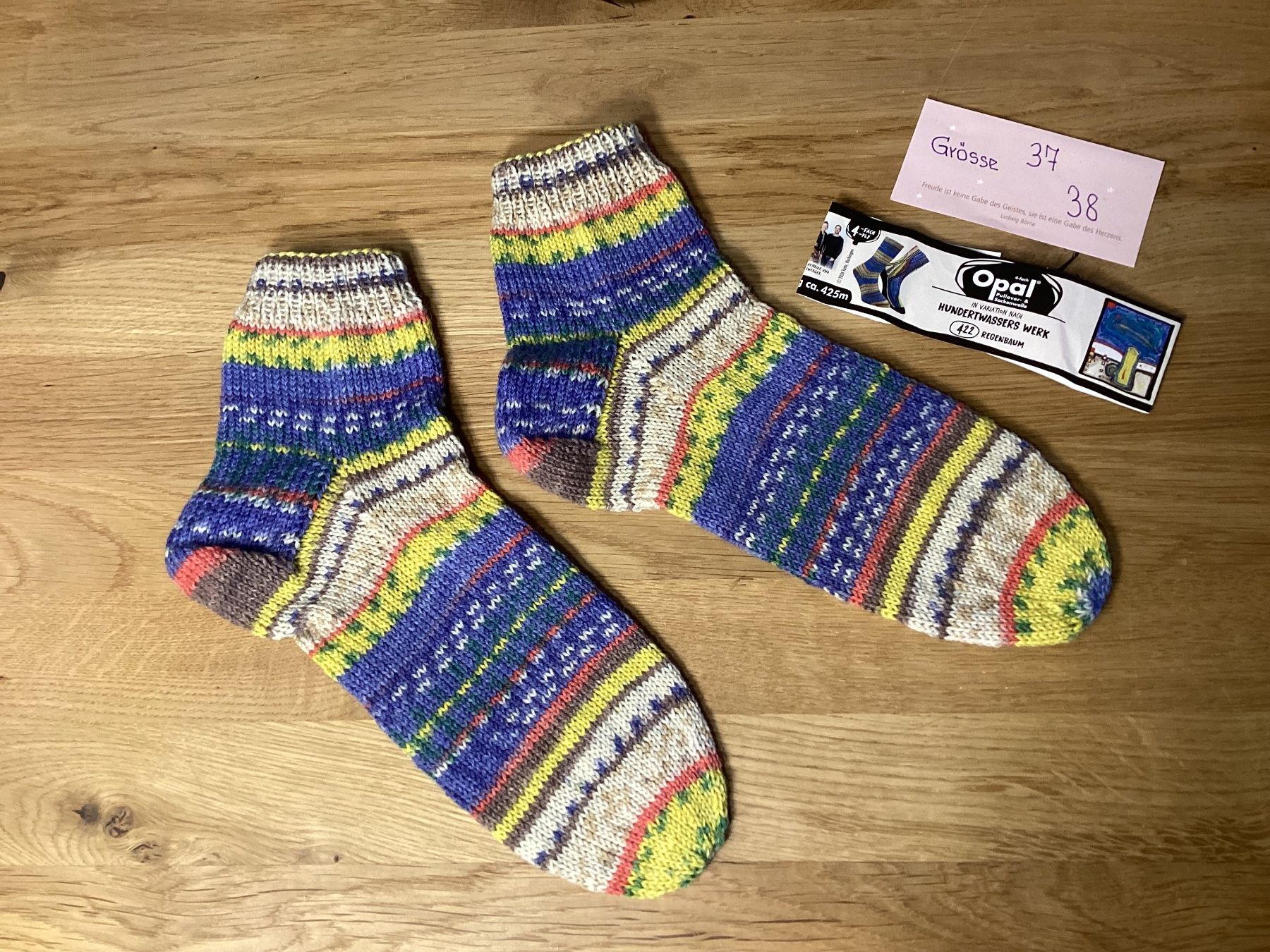 Socken: Handgestrickte Hundertwasser Söckli NEUSTE KOLLEKTION 4 – Neu und originalverpackt aus Flawil von kruemeli02 4