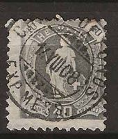 CH097a - Helvetia debout 97a vollstempel Chaux de Fonds
