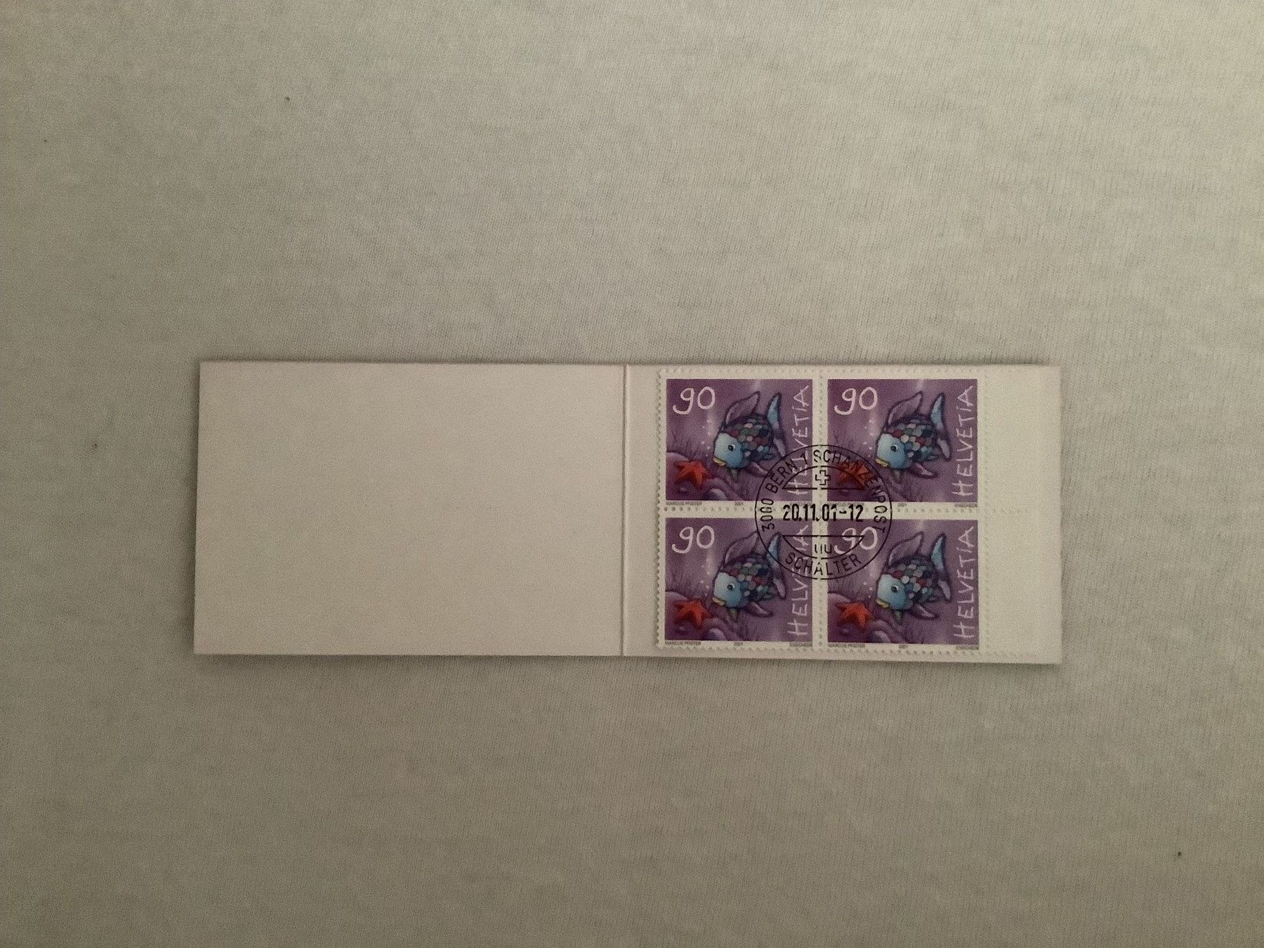 Tutti i francobolli: Markenheft Regenbogenfisch mit Stempel 20.11.2001 – Usato da Eppstein Vockenhausen venduto da hightech11 1