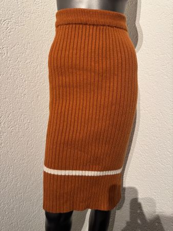 Dicker Strickrock Gr S Orange Herbst Winter Top Zustand