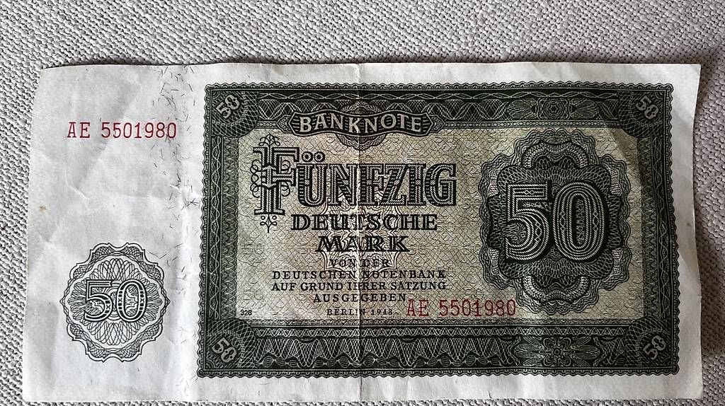 Banconote: Fünfzig Deutsche Mark 1948 – Usato da Meilen venduto da wehrluzern