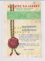 Etikette - Traubensaft Konzentrat /bd