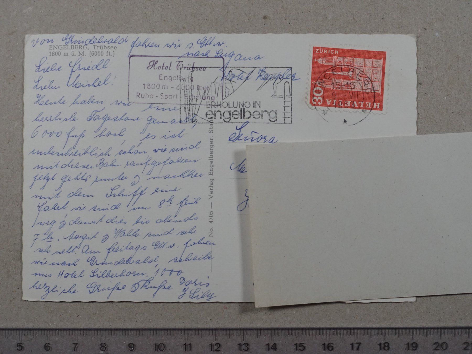 Cartes postales: Engelberg, Trübsee, 1963 – D'occasion à Lenzburg par fh1 1