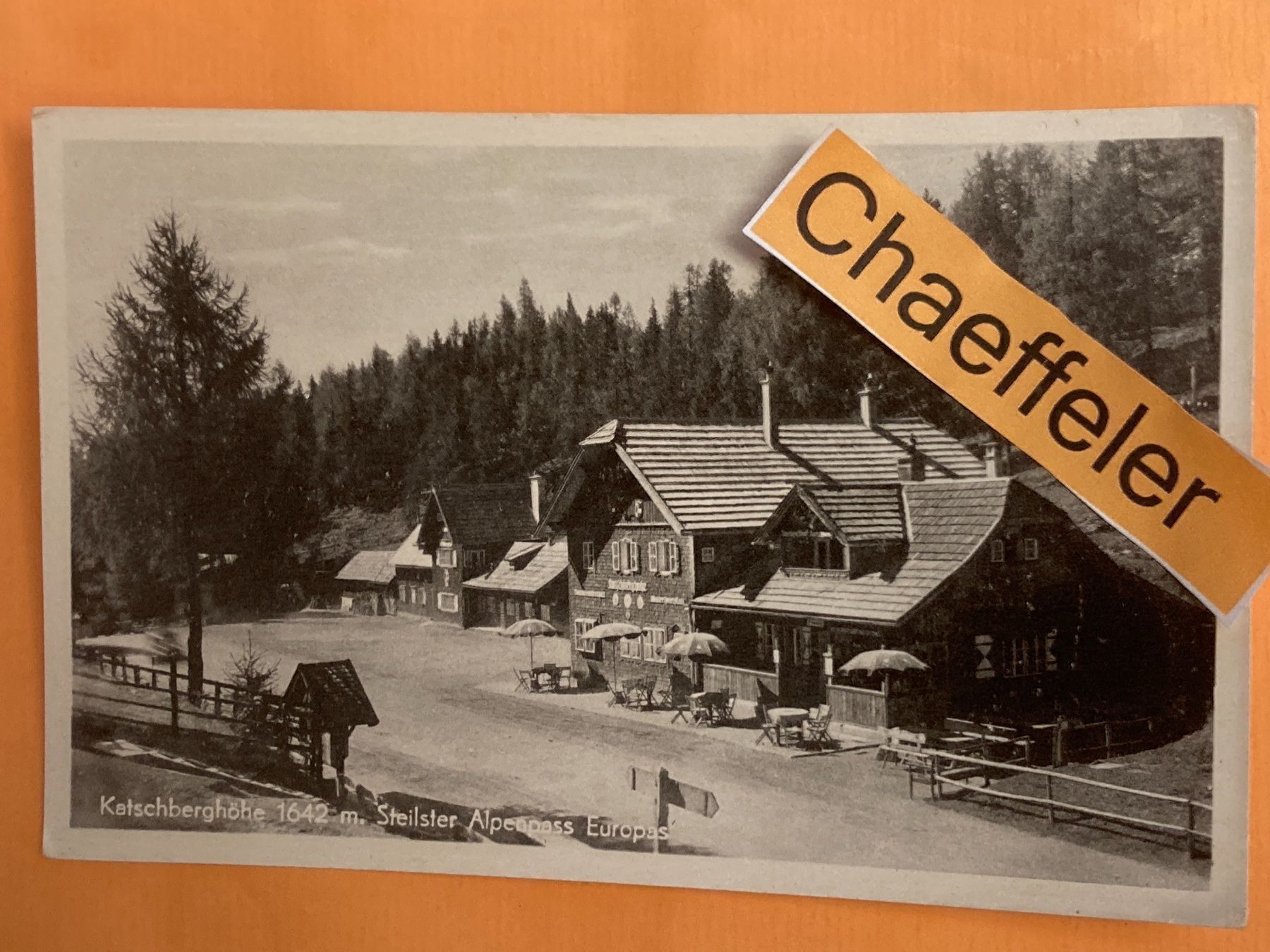 Cartes postales: Katschberghöhe m. Steilster Alpenpass E- – D'occasion à Zürich par Chaeffeler
