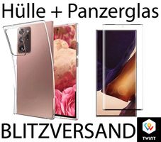 HÜLLE +PANZERGLAS Cover CLEAR Case für Samsung NOTE 20 ULTRA