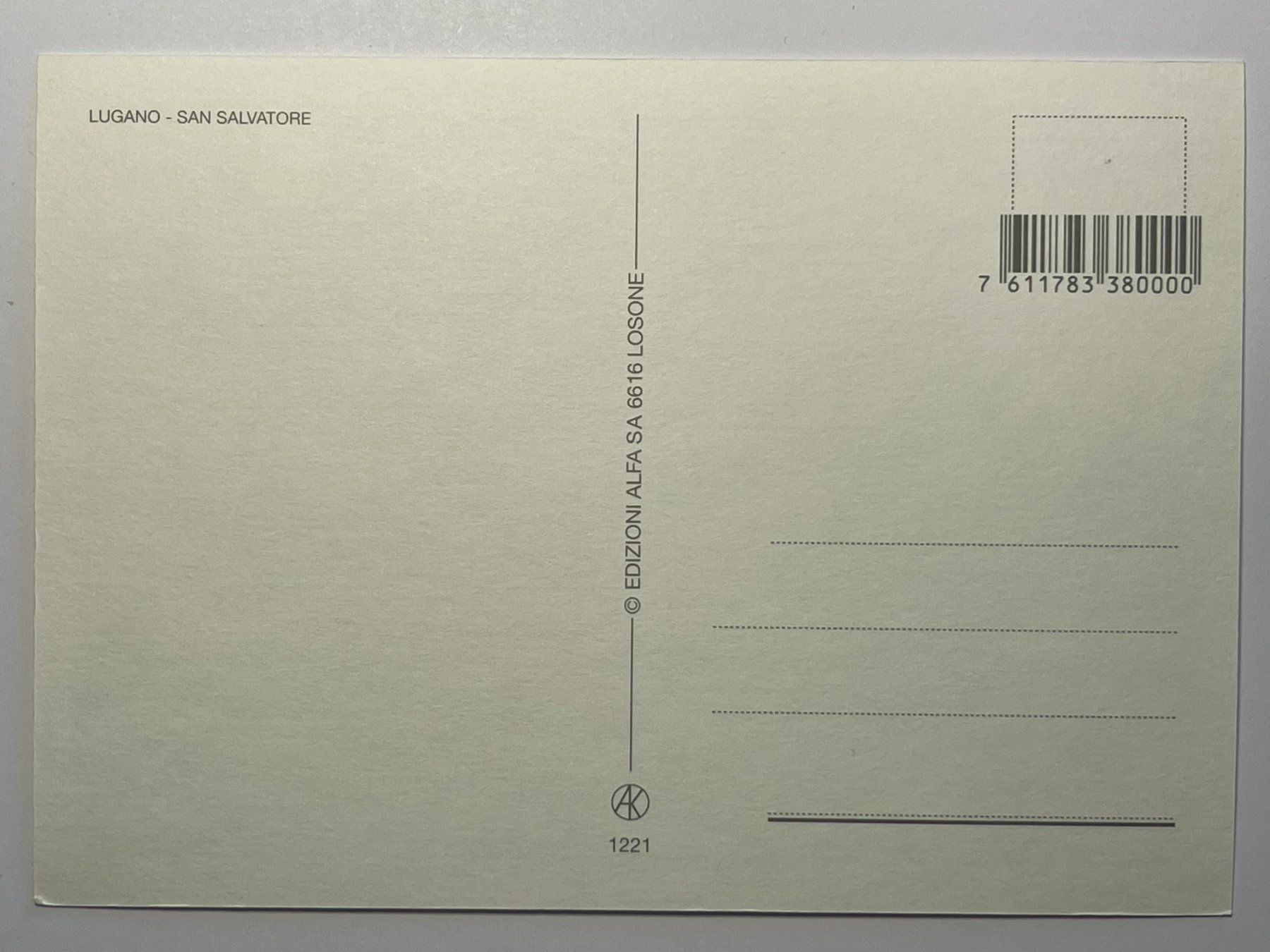 Cartoline postali: Lugano - San Salvatore – Usato da Steg VS venduto da danwer74 1