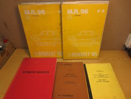 Rep. Handbücher Renault16 + DKW-Munga,+ Poster Audi100CoupéS