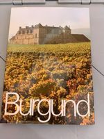 Burgund Weinbuch mit Schlossmotiv, neuwertig