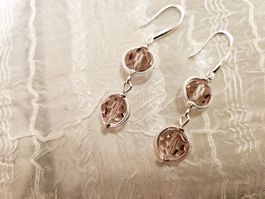 Ohrringe aus Swarovski Perlen Light Amethyst