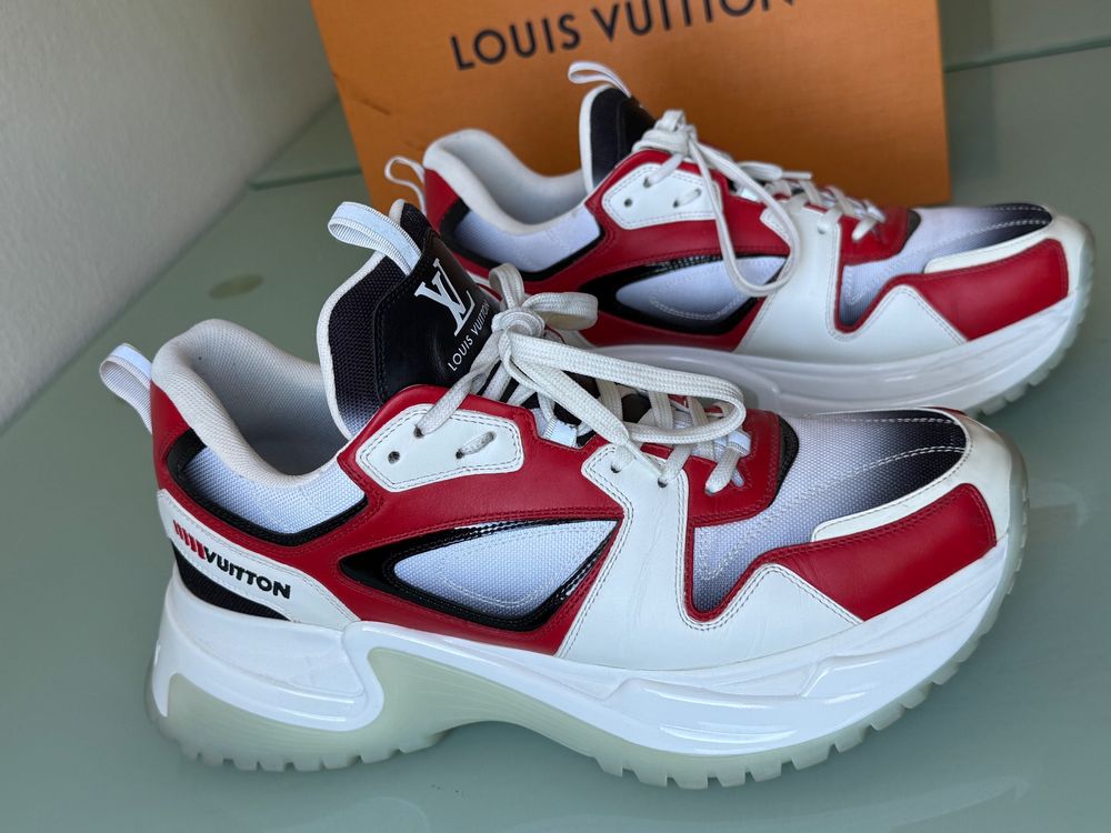 LOUIS VUITTON Run Away Pulse Low Top Leder Sneakers 44 NEUE (Gebraucht ...