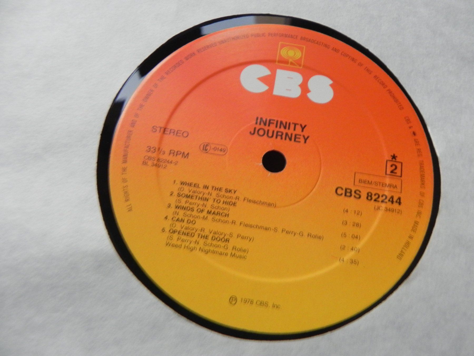 Vinyles: LP USA Progressiv Rock Band Journey 1978 Infinity – D'occasion à Siebnen par krimsie 5