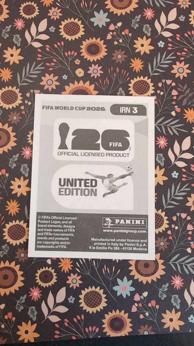 Panini Carte collezionabili: IRN 3 - PANINI - FIFA WM 2026 – Nuovo (secondo la descrizione) da Bauma venduto da tobiaskl 1