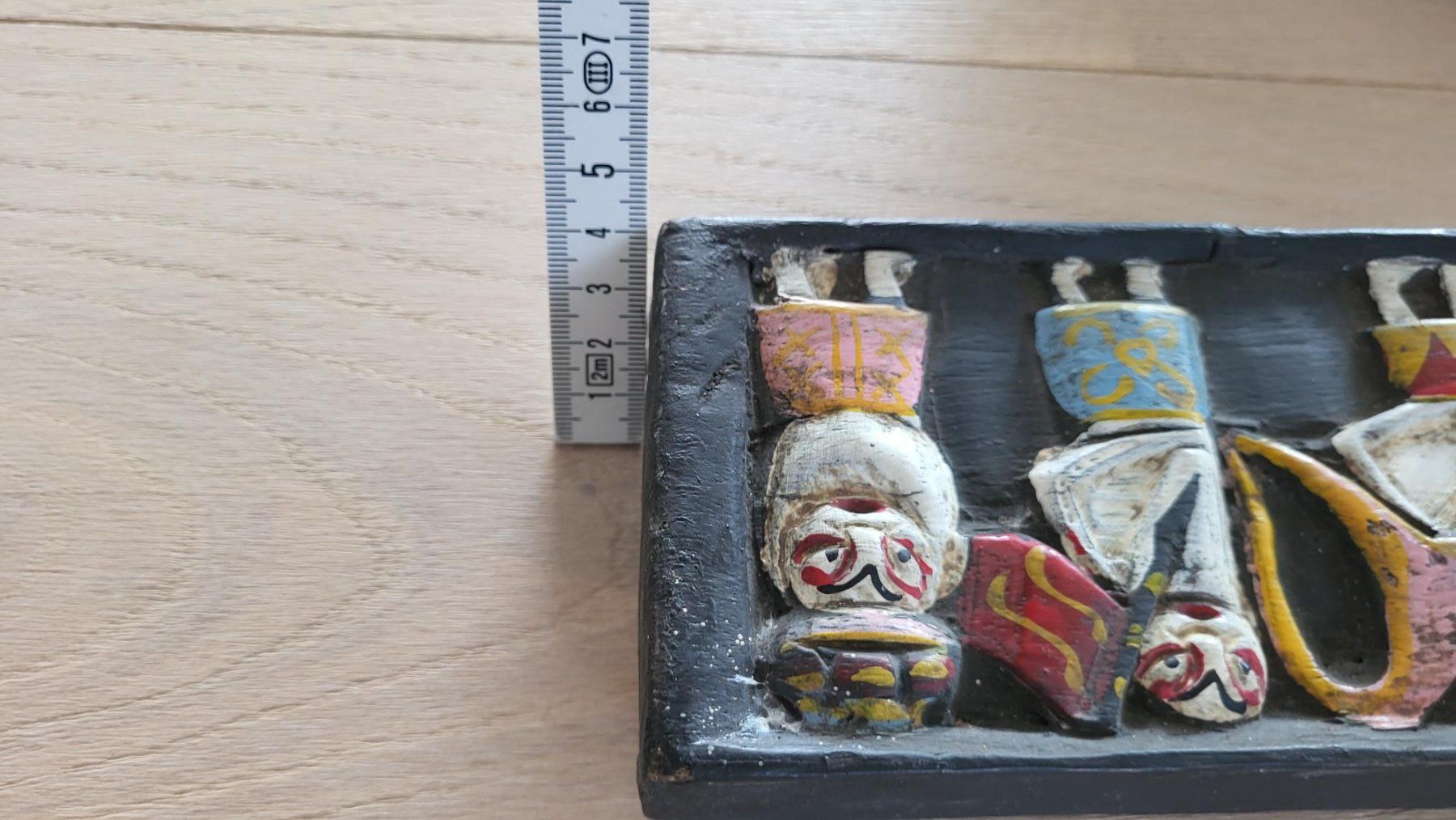 Xilografie: Indonesisches Handgeschnitztes Relief aus Holz, – Usato da Arbon venduto da ubamert 5