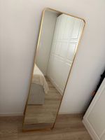 Miroir sur pied doré 48 x 160 cm