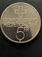 5 Franken Gedenkmünze 1986