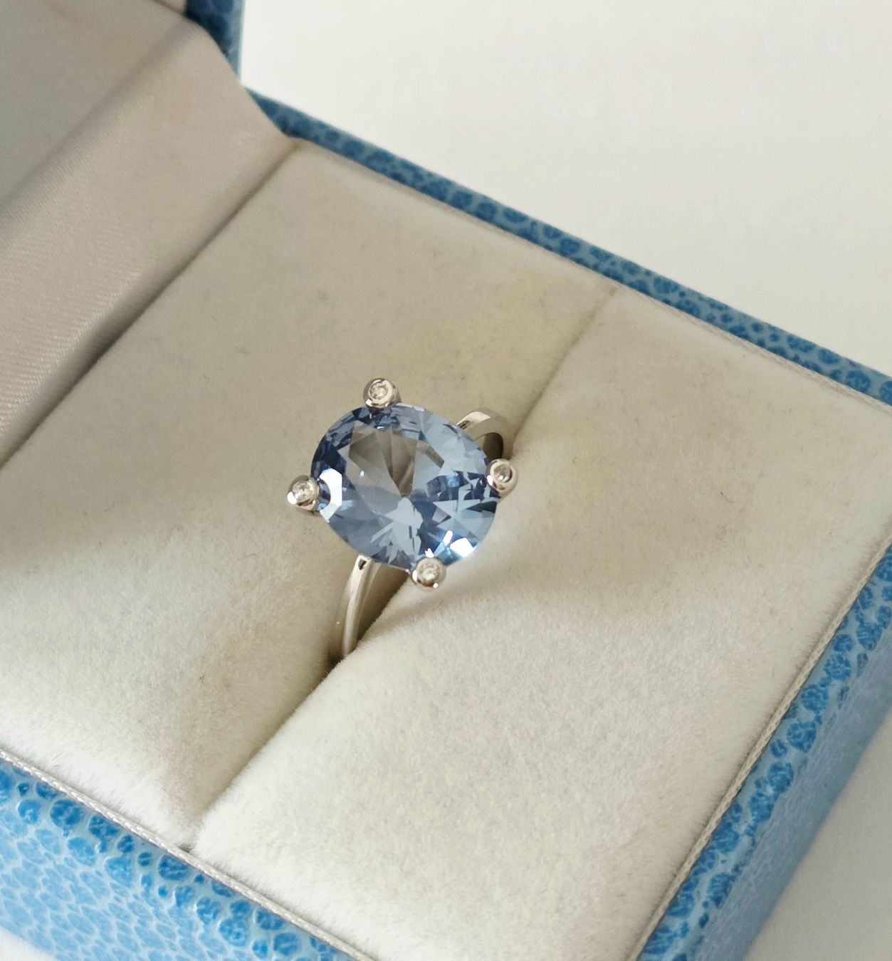 Ringe: Eleganter Silber 925 Aquamarin Ring - Neu – Neu und originalverpackt aus Uetikon am See von Coralreef 3