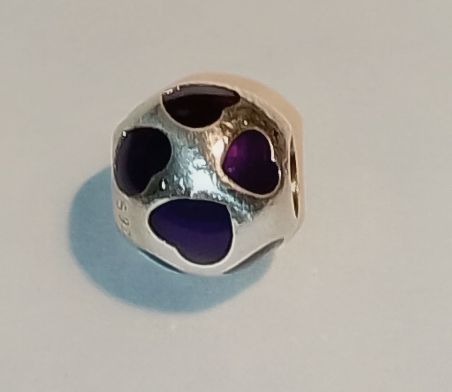 Pandora Ciondoli: Pandora Charm Herz violett  – Usato da Therwil venduto da col_m6rx 2