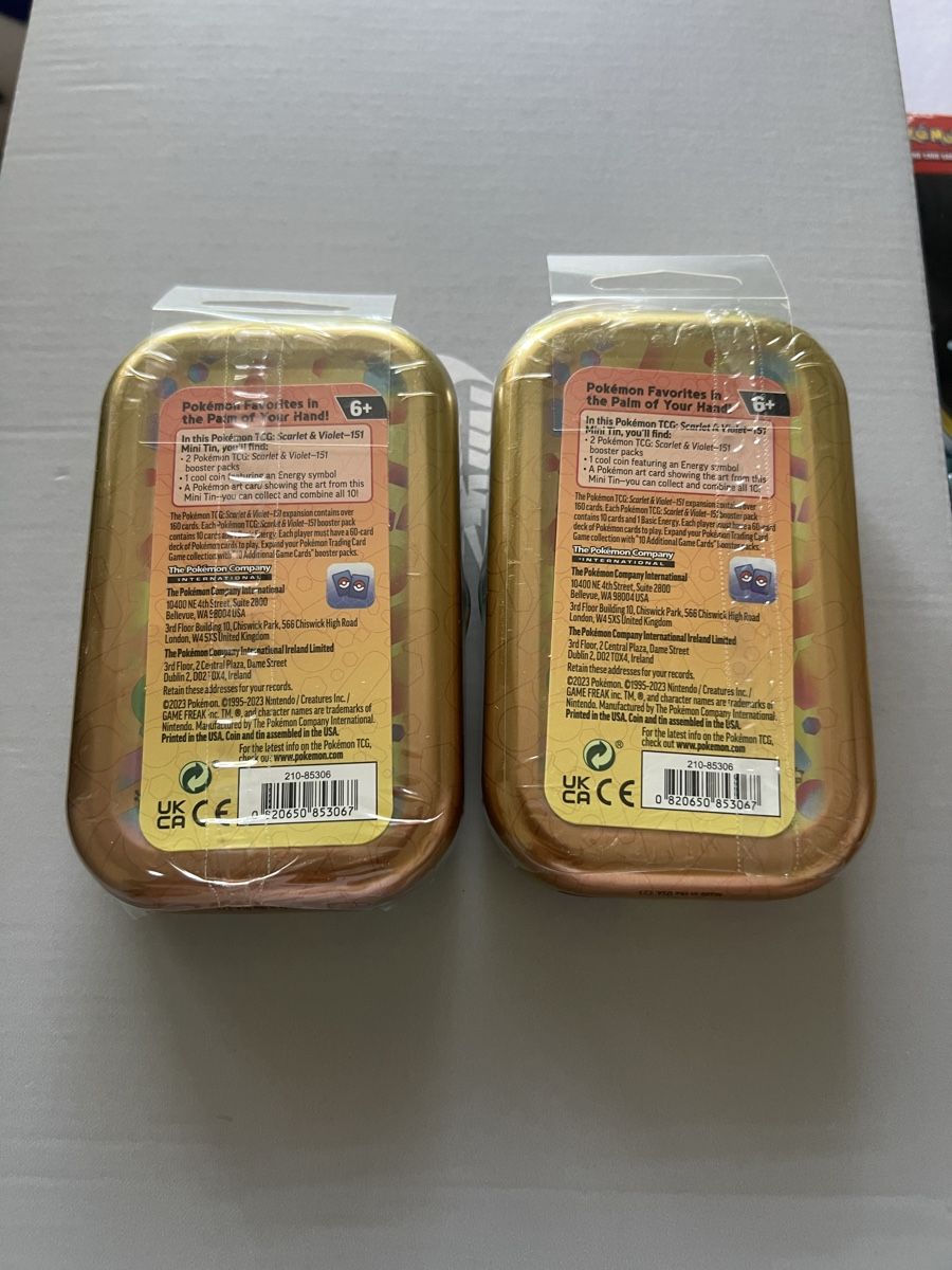 Pokémon Sammelbilder & Trading cards: 2 x 151 mini tins pokemon EN – Neu und originalverpackt aus Baden von lam_n5kv 1