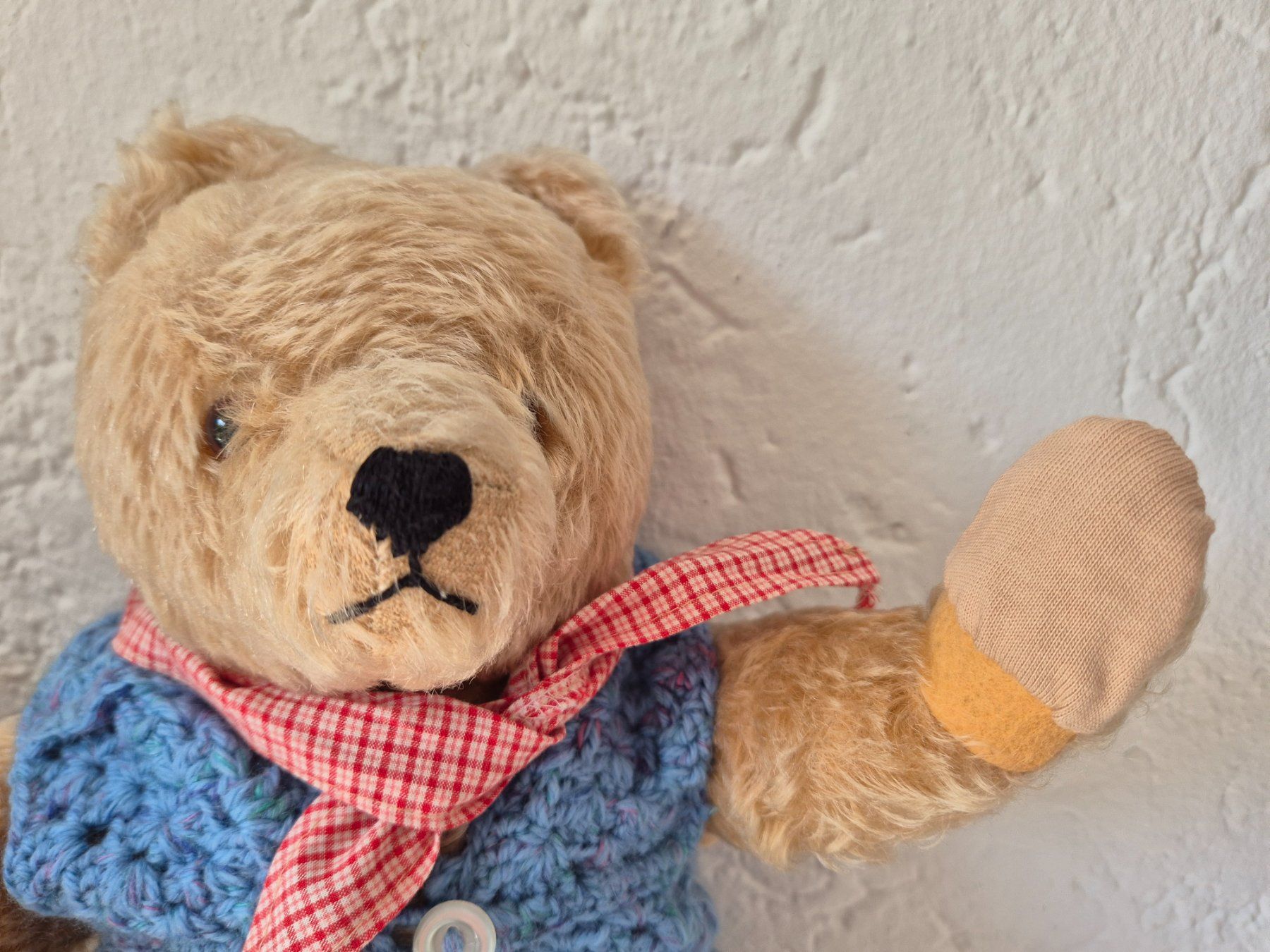 Giocattoli: Süsser Vintage Teddybär mit Weste & Halstuch – Usato da Bern venduto da aronari 8