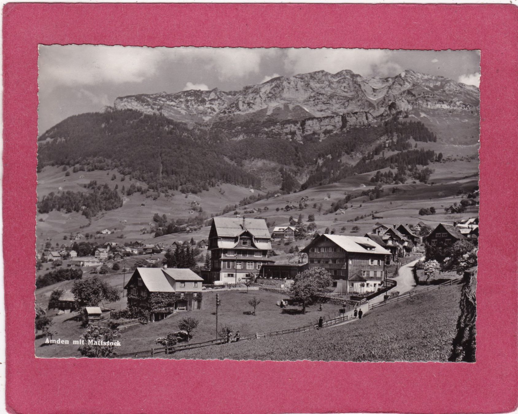 Cartoline postali: Amden mit Mattstock 1953 – Usato da Herisau venduto da Lisegrat2008