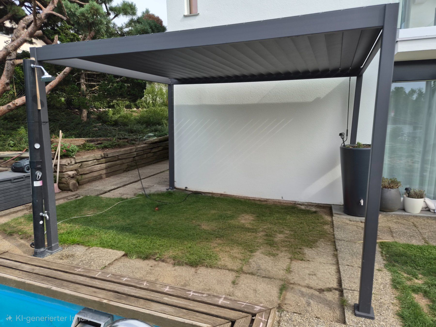 Unterstände: Pergola 300 x 360 cm anthrazit – Gebraucht aus Safnern von ROEDGM 2