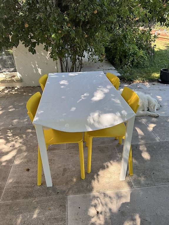Tische: Table bois et métal – Gebraucht aus Gingins von Miouly