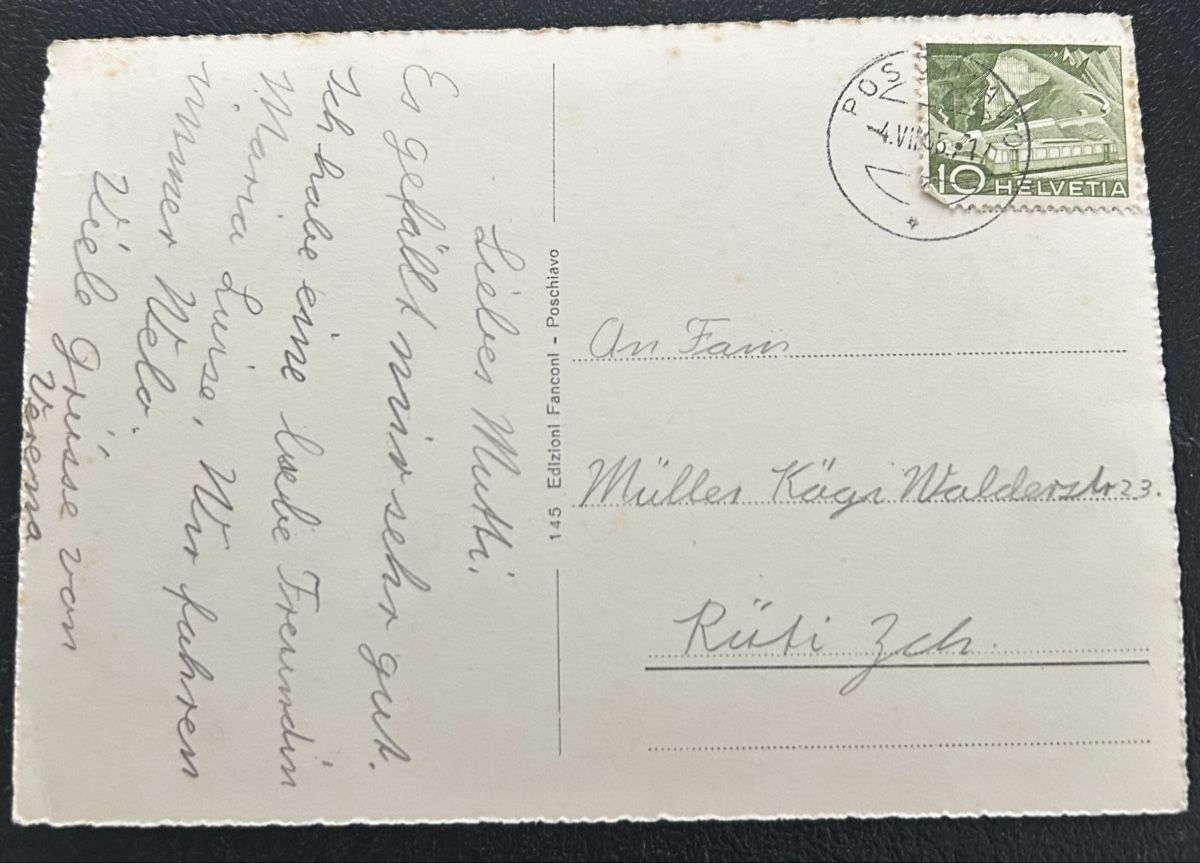 Cartes postales: Berninabahn Alp Grüm  – D'occasion à Horw par Tellbub 1