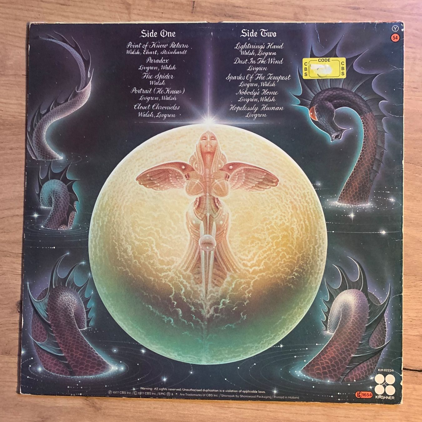 Vinyles: KANSAS - POINT OF KNOW RETURN...RE EU...VG+/VG+ – D'occasion à Gals par Diskopatshop 1