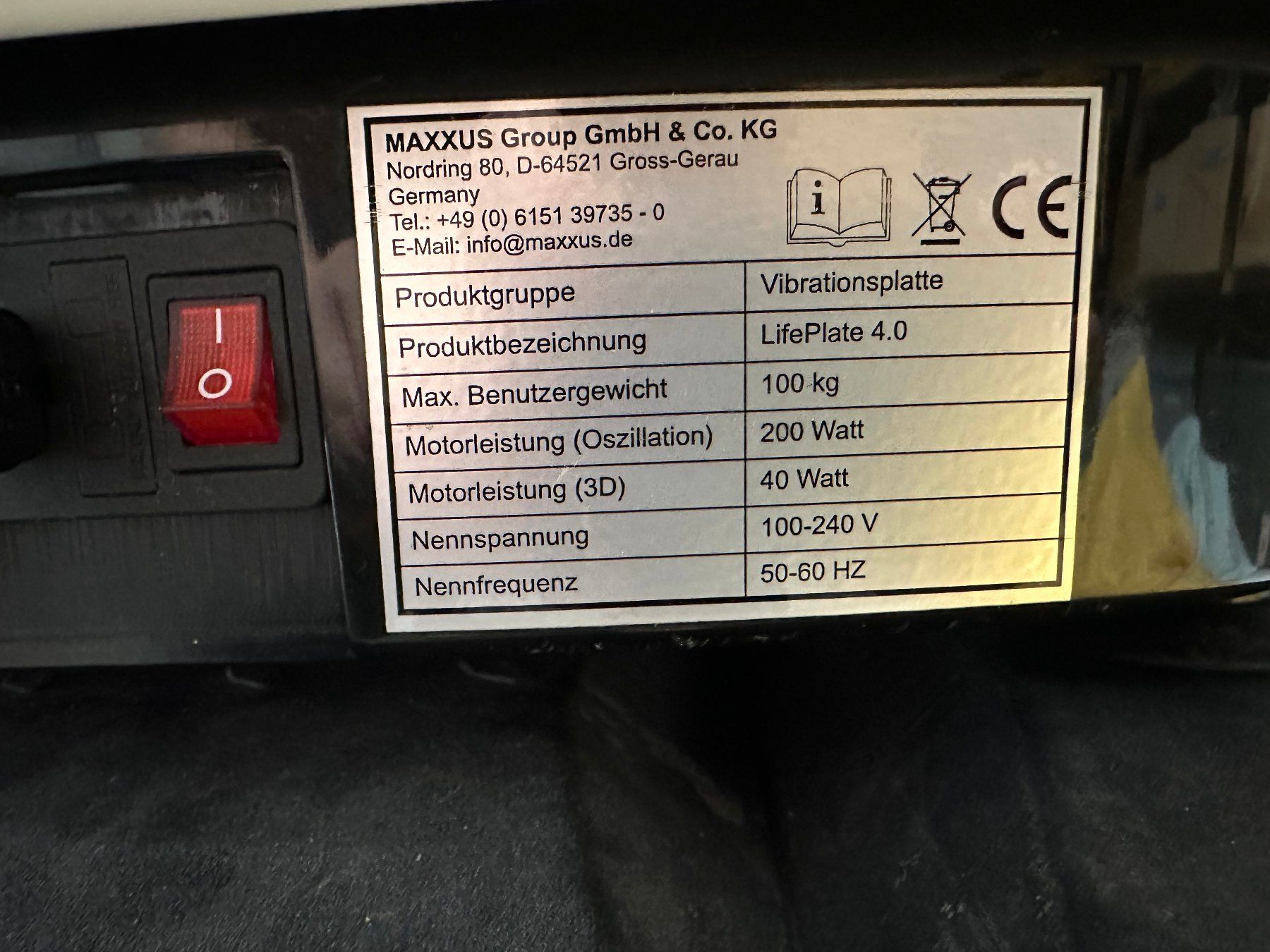 Vélos d'appartement: Maxxus LIFEPLATE 4.0 Vibrationsplatte mit Seilen – D'occasion à Zürich par Suzanita 2