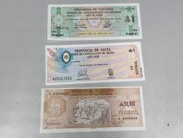 LOT Noten Argentinien Tucuman S-2401, S-2612, S2711 //H234