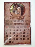 Vintage Blechschild Ewiger Kalender